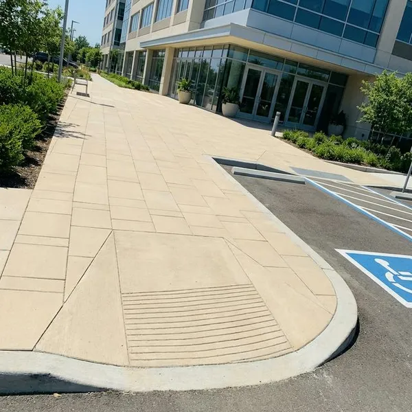 ADA-compliant commercial pedestrian walkway paving in Bakersfield