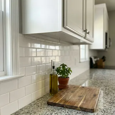 Kitchen backsplash installation